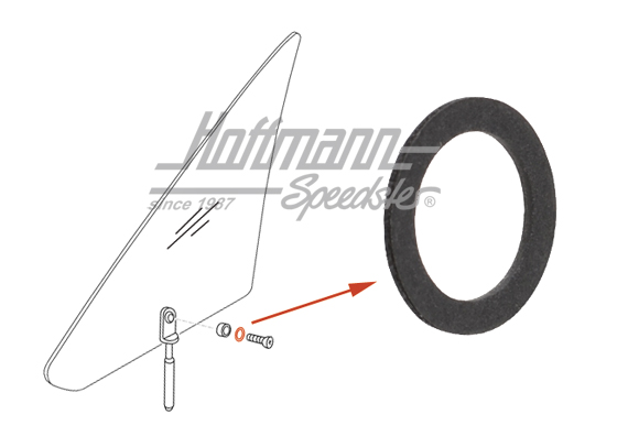 Guarnizione, deflettore, Golf 1/Furgone T3 | 281 837 745 | 180-1270-10