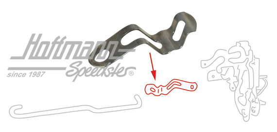 Molla di fissaggio, tirante / serratura porta, 8.66- | 113 837 199 | 020-2336-10