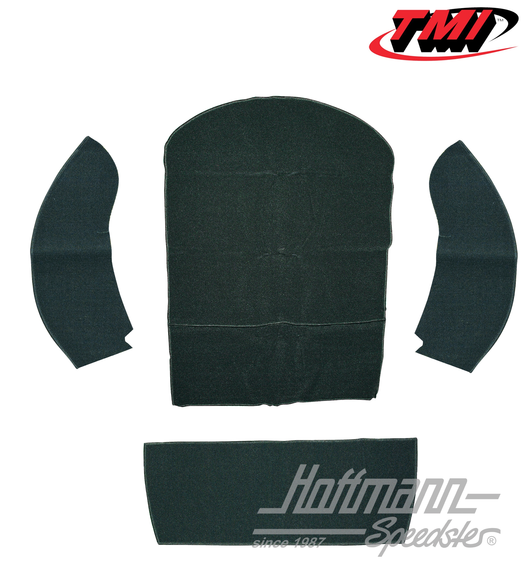 Set tappeti, bagagliaio, Cabriolet, nero, 8.72-.79 | 34-R1317-301 | 020-5344