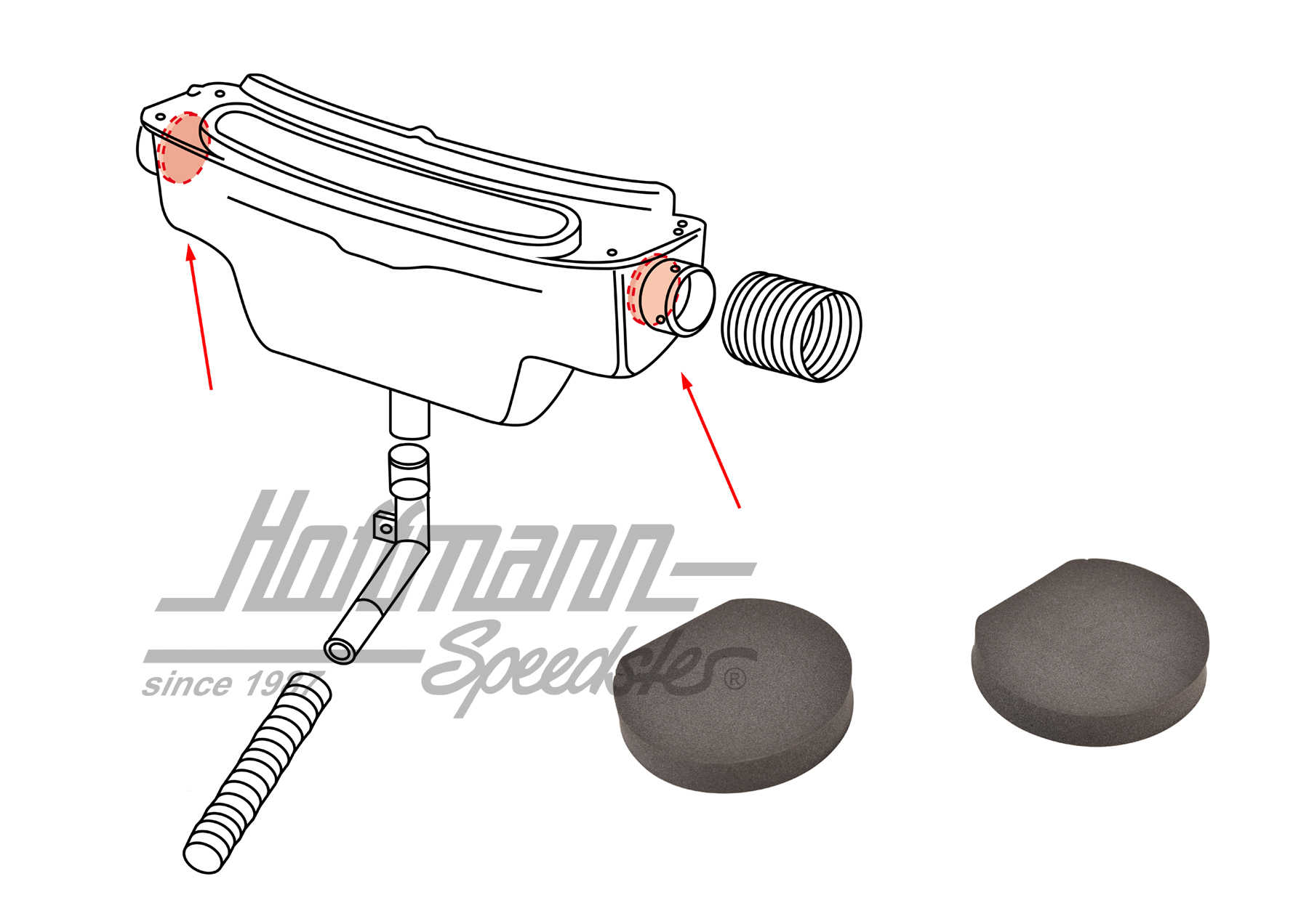 Guarnizioni, sportello aria fresca, 8.67- | 113 819 515 | 020-1993-40