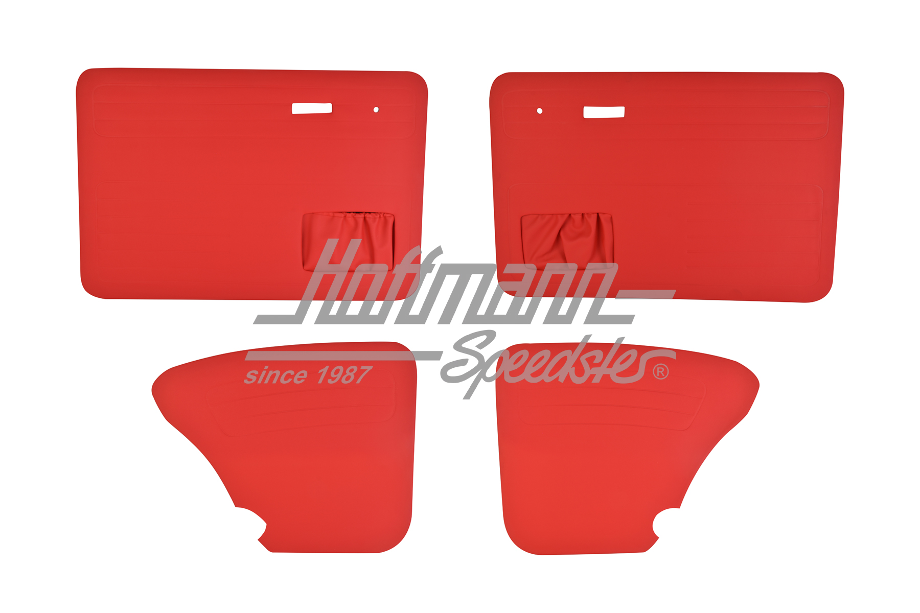 Rivestimento portiera e laterali, rosso, Berlina, 8.66- | 113 893 320 B Red | 020-0022-35
