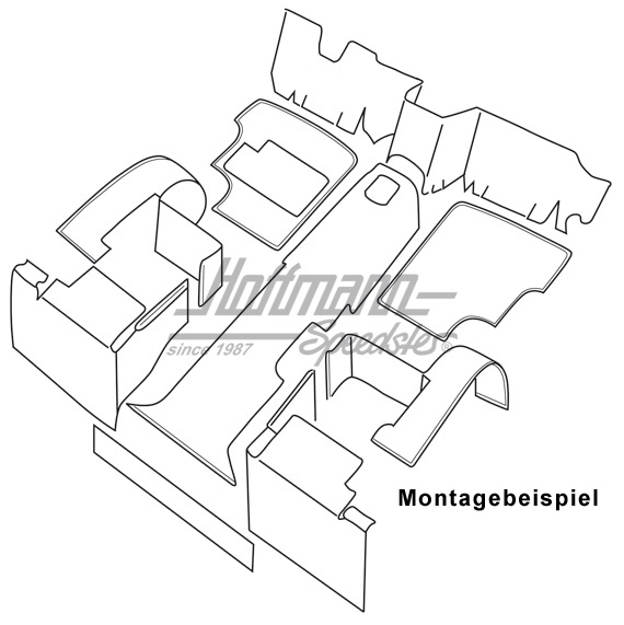 Set tappeti, antracite, Furgone T3 WBX                                                              