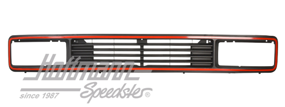 Calandra, per fanale doppio, senza emblema, rosso | 255 853 652 KROE | 370-3610-22