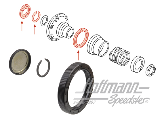 Set guarnizioni, flangia articolata, 1.6-1.8, 87-92                                                 