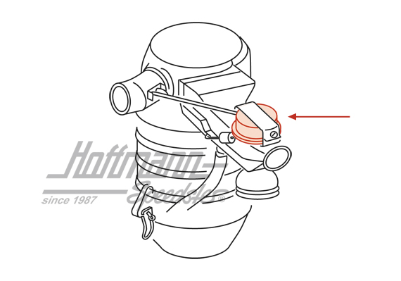 Attuatore depressione
, filtro dell'aria, Tipo 181                                                 