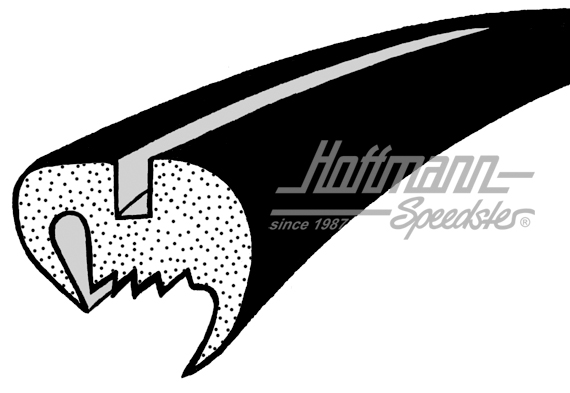 Guarnizione parabrezza, Cabriolet, 1303 | 151 845 121 | 020-4831