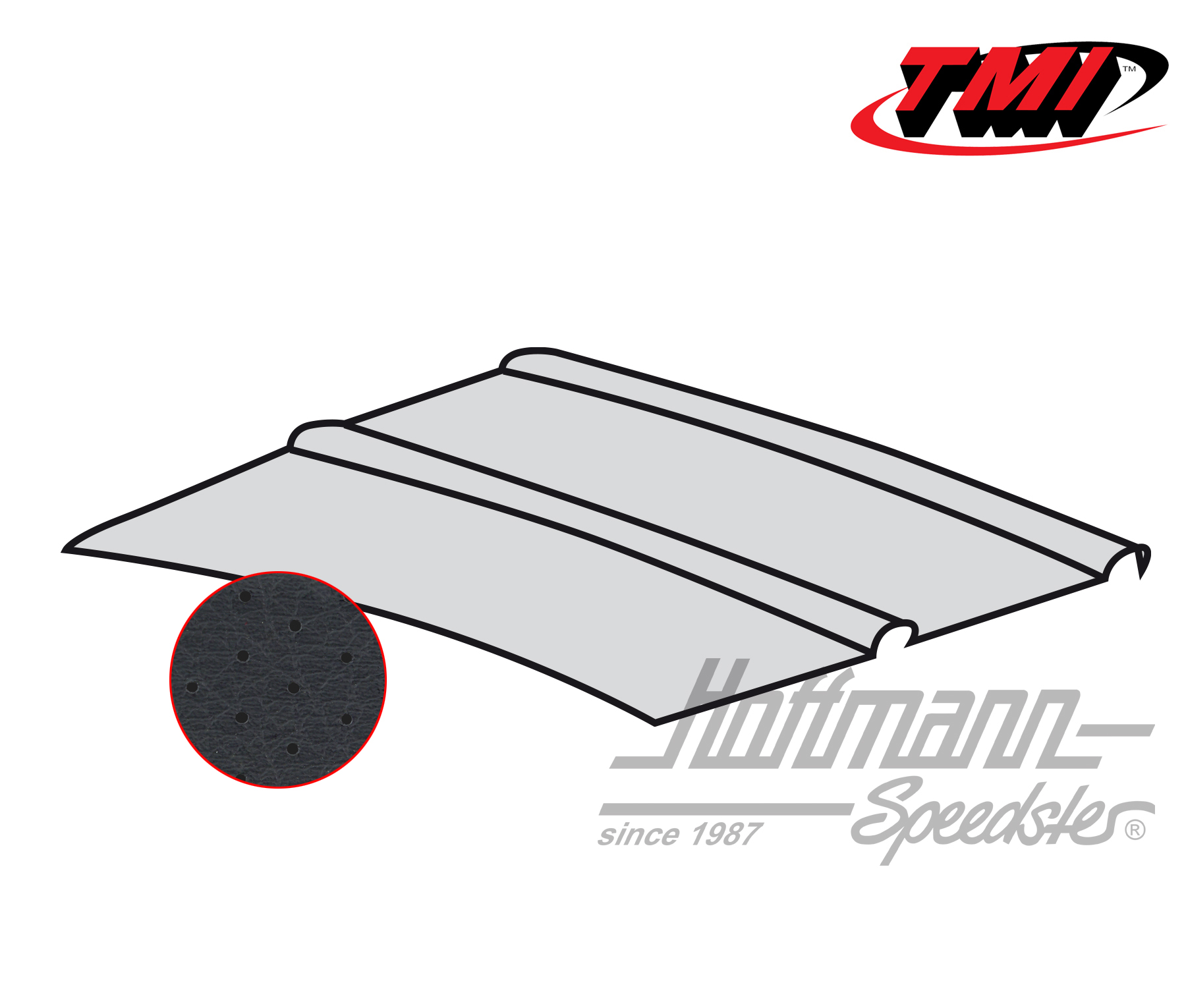 Cielo, Furgone T1/T2, Pick up, 64-, peforato, nero | 20-2107-45 | 098-0071