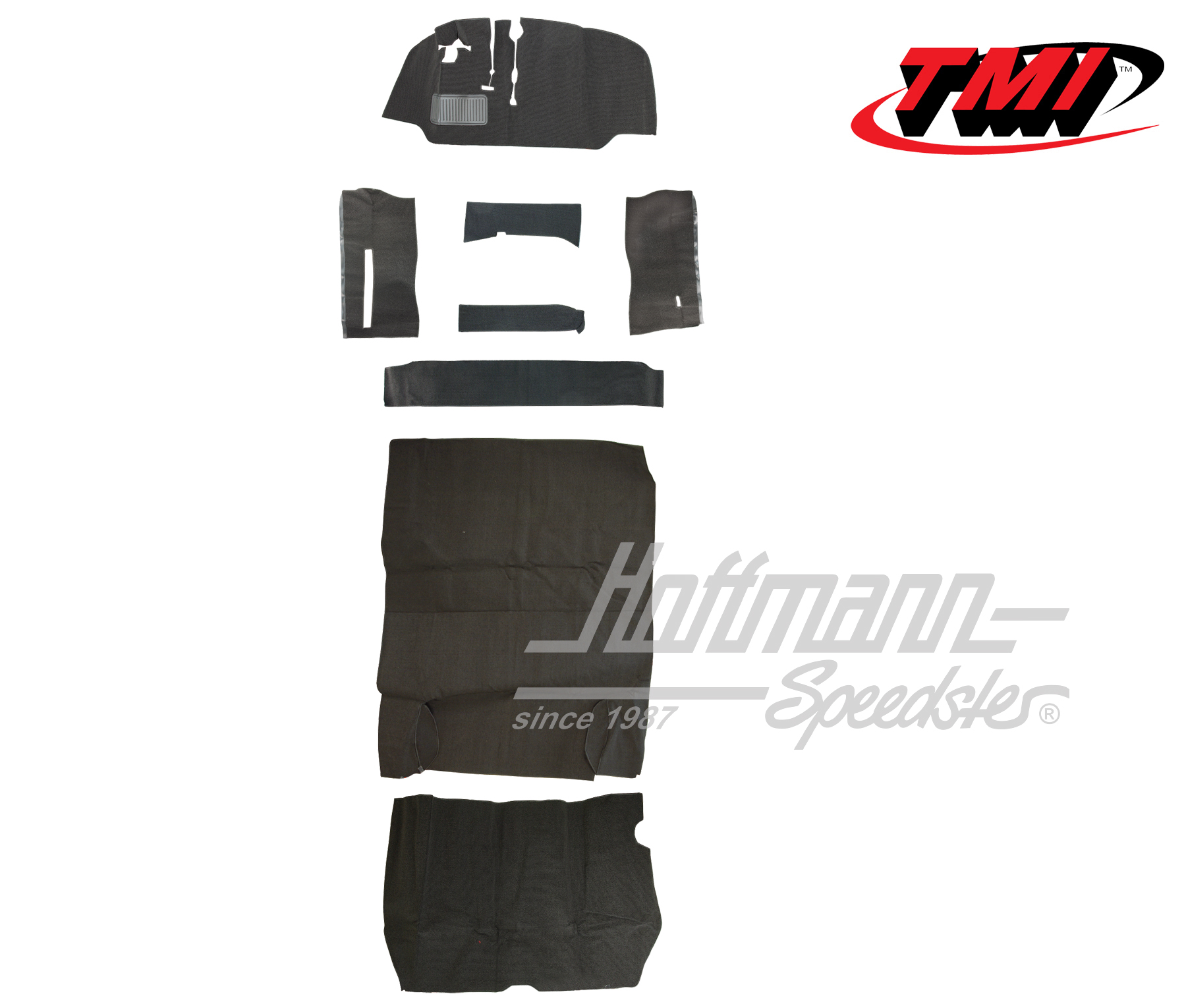 Set tappeti, Furgone T2, 8.67-7.72, grigio | 34-F2110-407 | 098-0027