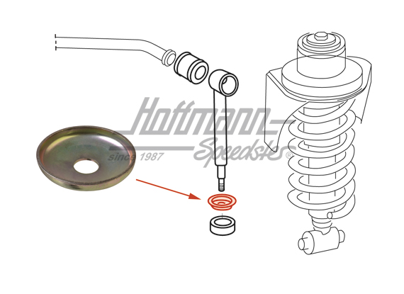 Rondella, supporto stabilizzatore, 84- | 171 512 337 | 330-1239