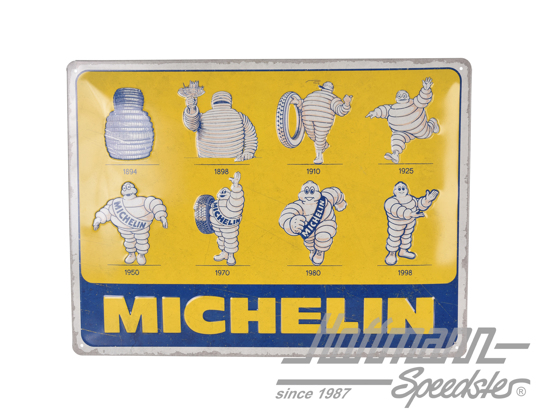 Piastra in lamiera, Michelin, Logo-Evolution | 23359 | 021-0177-63