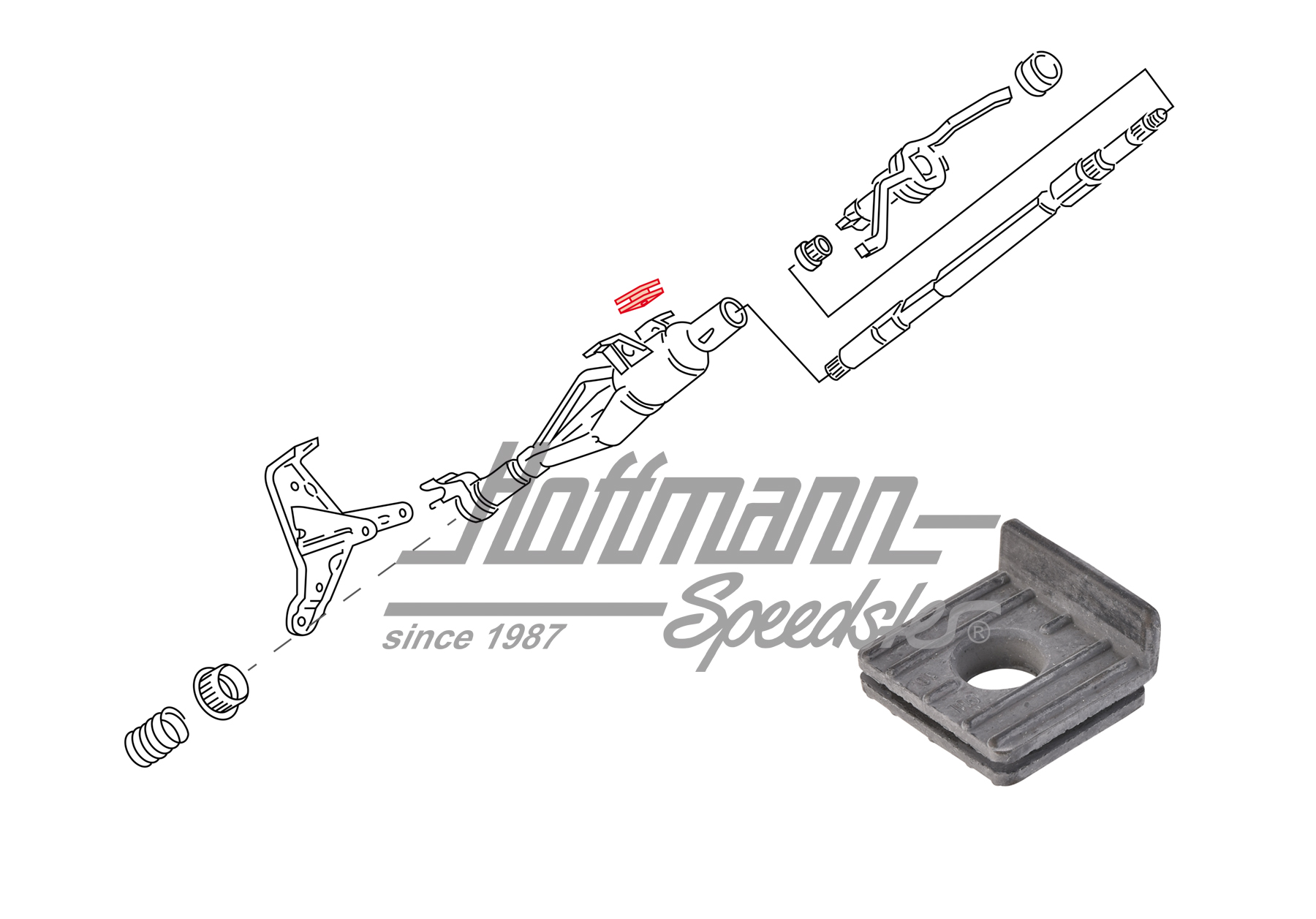 Ammortizzamento, tubo di rivestimento
, Golf 2 Diesel  
 
  
 | 191 419 711 | 204-5008-64