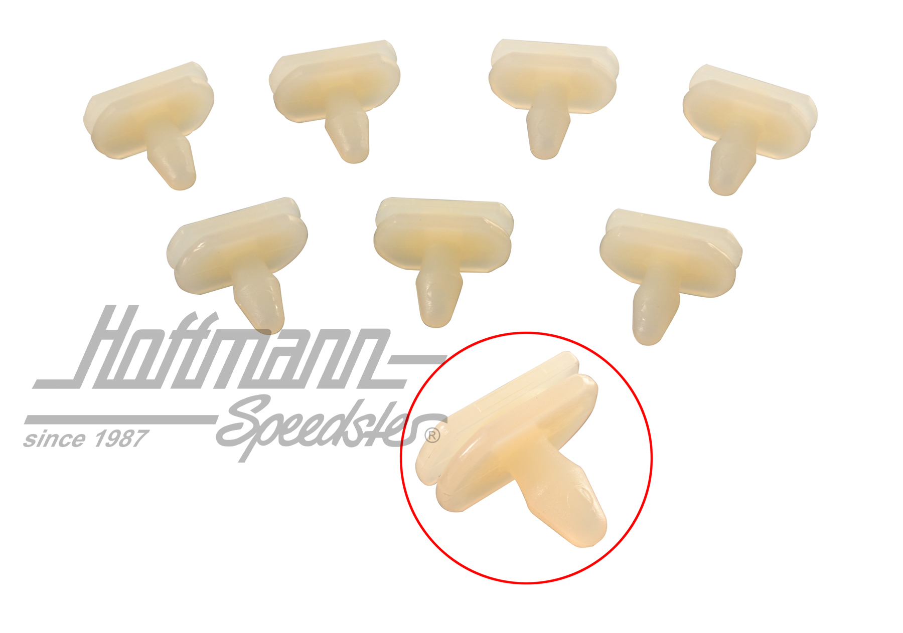 Clip, gomma paraturti, anteriore, 74-89 (7)                                                         