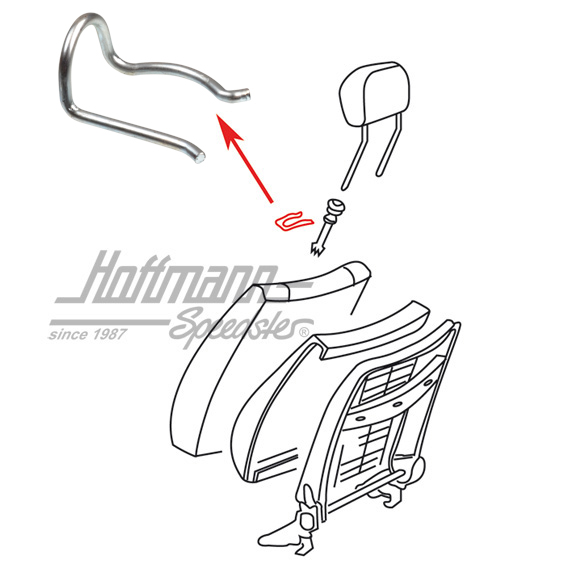 Clip, montaggio poggiatesta (vecchio) | 171 881 635 A | 180-2291-10