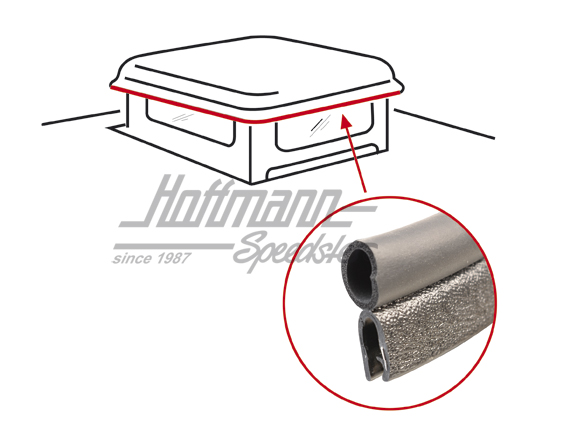 Guarnizione, piccolo tetto, 63-67 | 231 070 706 | 089-1900