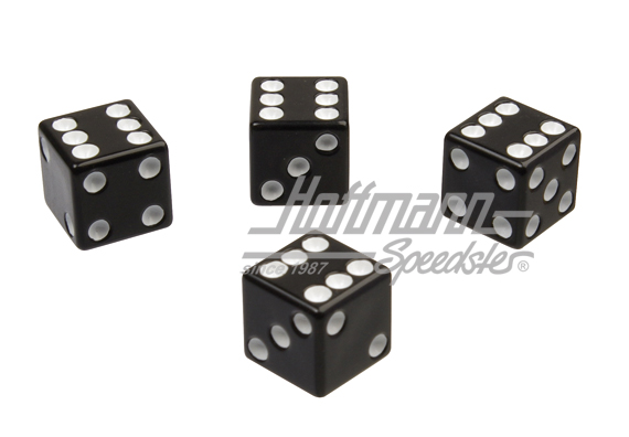 Copri valvola, dado, nero | 409-BK | 200-7504-20