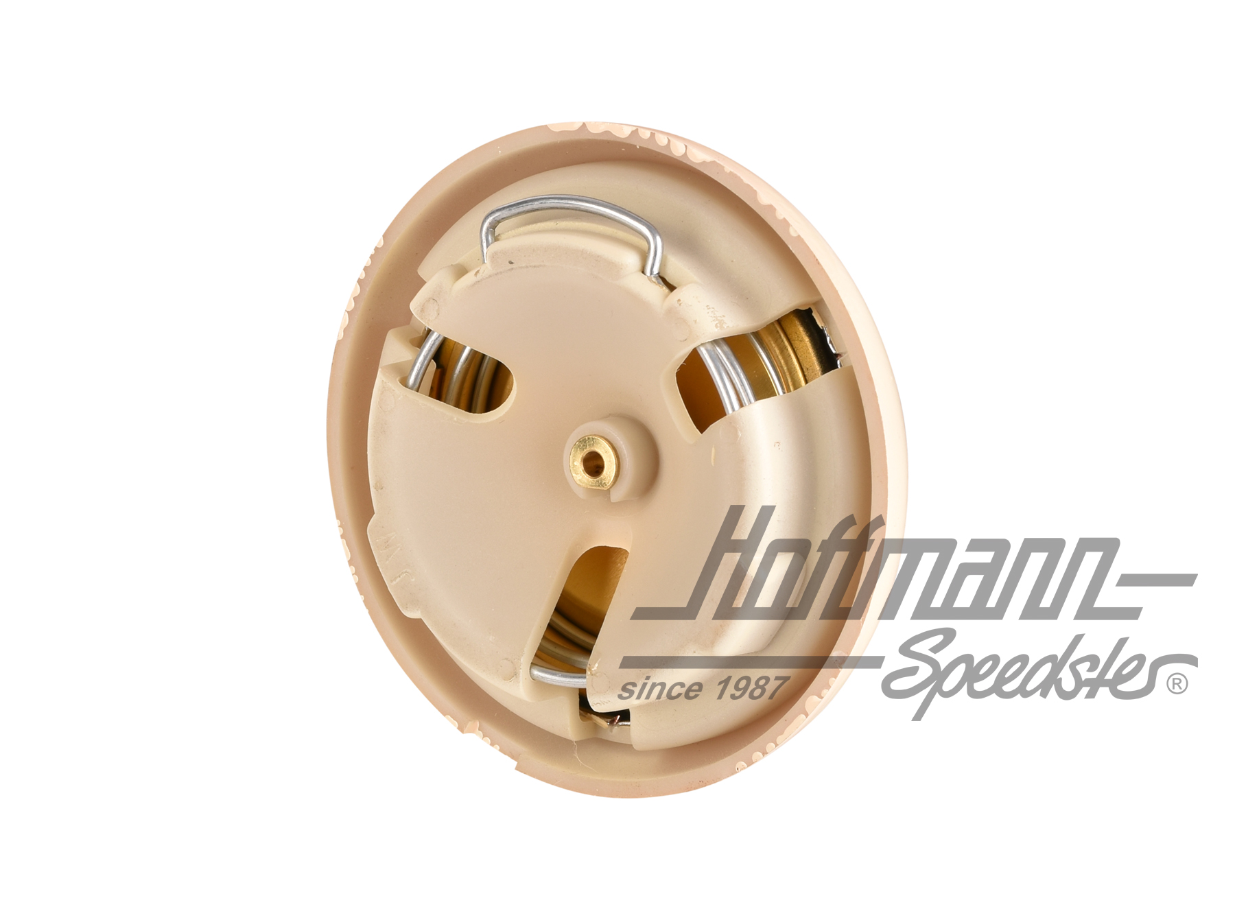 Pulsante clacson, bianco/nero/dorato, 55-67                                                         