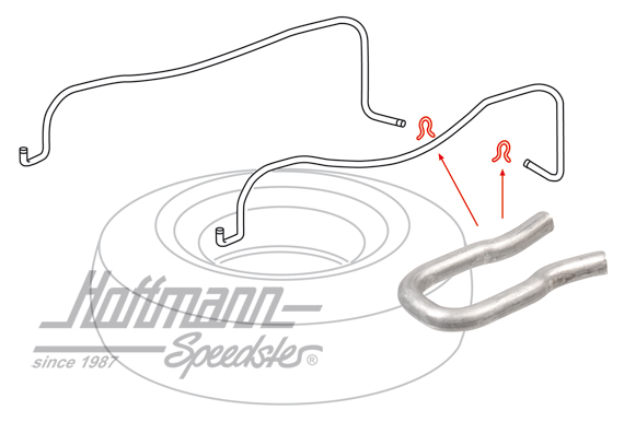 Clip di sicurezza, staffa bloccaggio per ruota di scorta | 251 801 921 | 370-8000