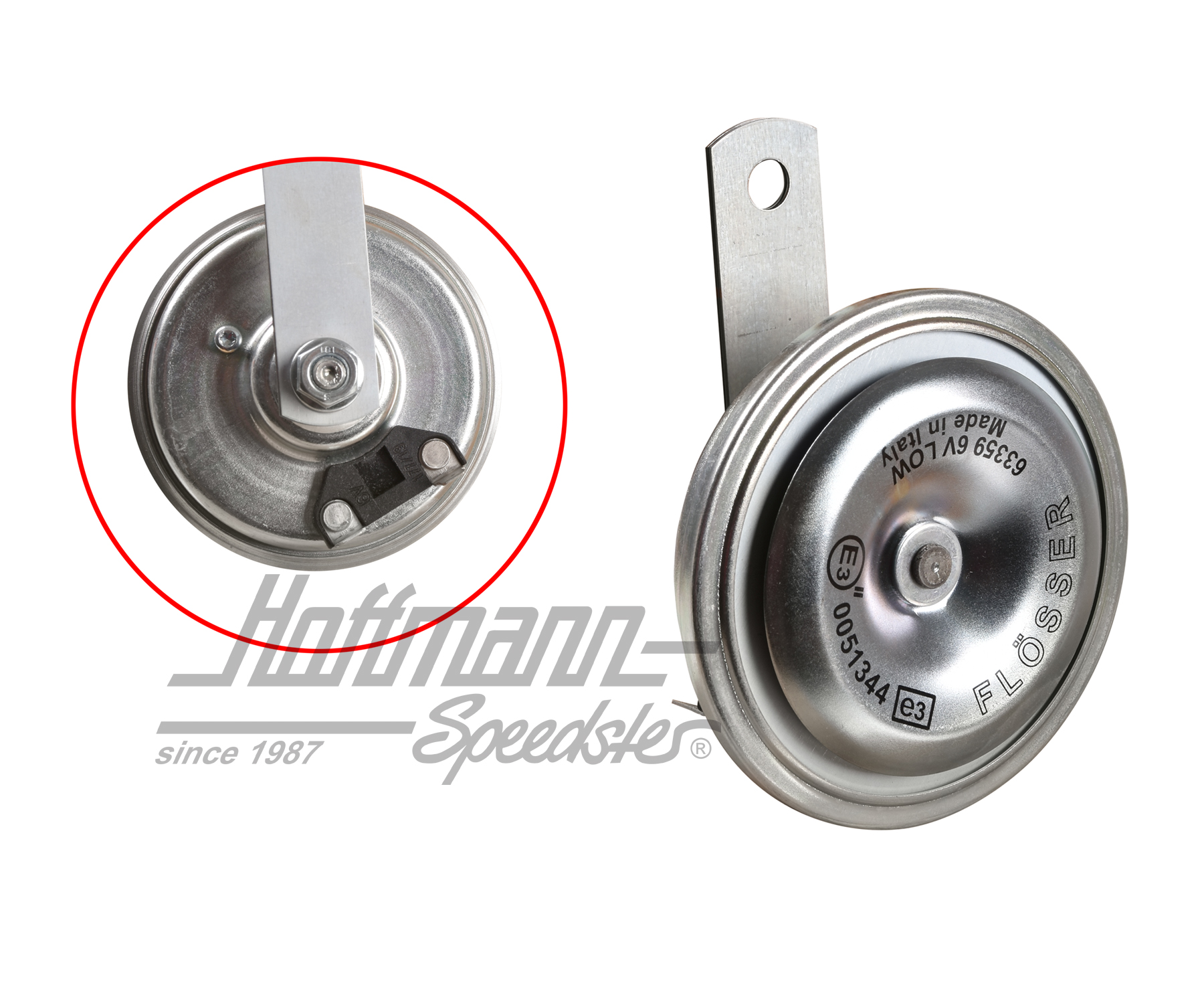 Clacson di serie, 6 Volt, tono basso | 111 951 111 H | 020-4441-11