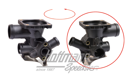 Alloggiamento termostato, 1.9 WBX, senza radiatore dell'olio | 025 121 115 A | 307-4034