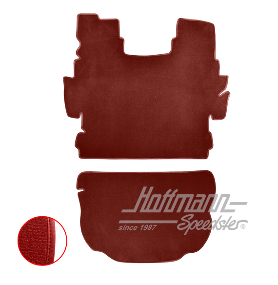 Set tappeti, bagagliaio, 1302, rosso |  | 026-6526