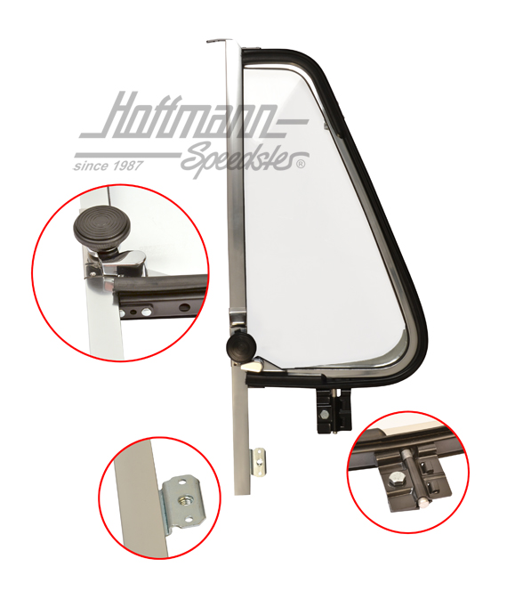 Deflettore, completo, Furgone T2, cromato, sinistra | 211 837 601 | 097-1024-01