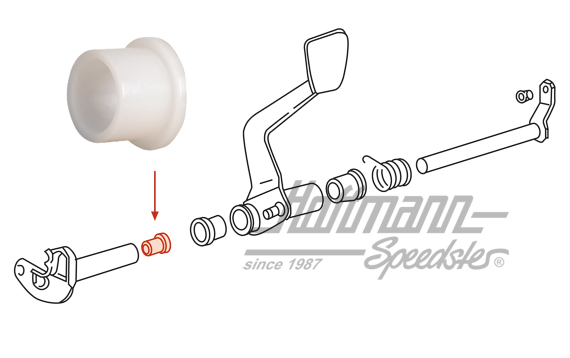 Boccola, pedale frizione, 911/914 | 911 423 341 01 | 530-3120-44