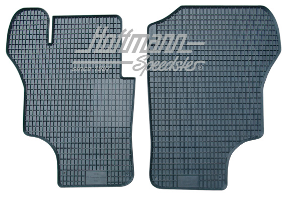 Set di tappeti di gomma, neri, 2 pezzi, Furgone T3 | 2300 451 420 | 360-1010