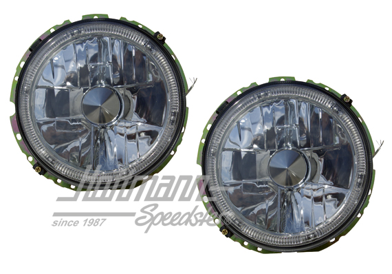 Set di fari, H4, vetro chiaro, Angel Eyes | 171 941 753 A  101CH | 020-4429