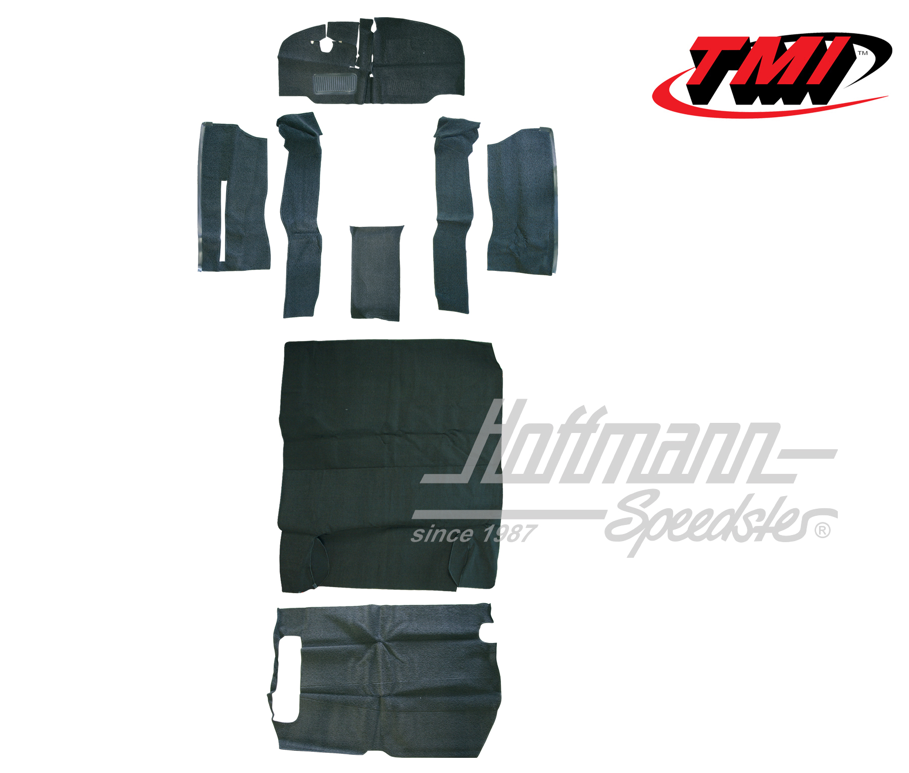 Set tappeti, Furgone T2, 8.67-7.72, grigio | 34-F2105-407 | 098-0025