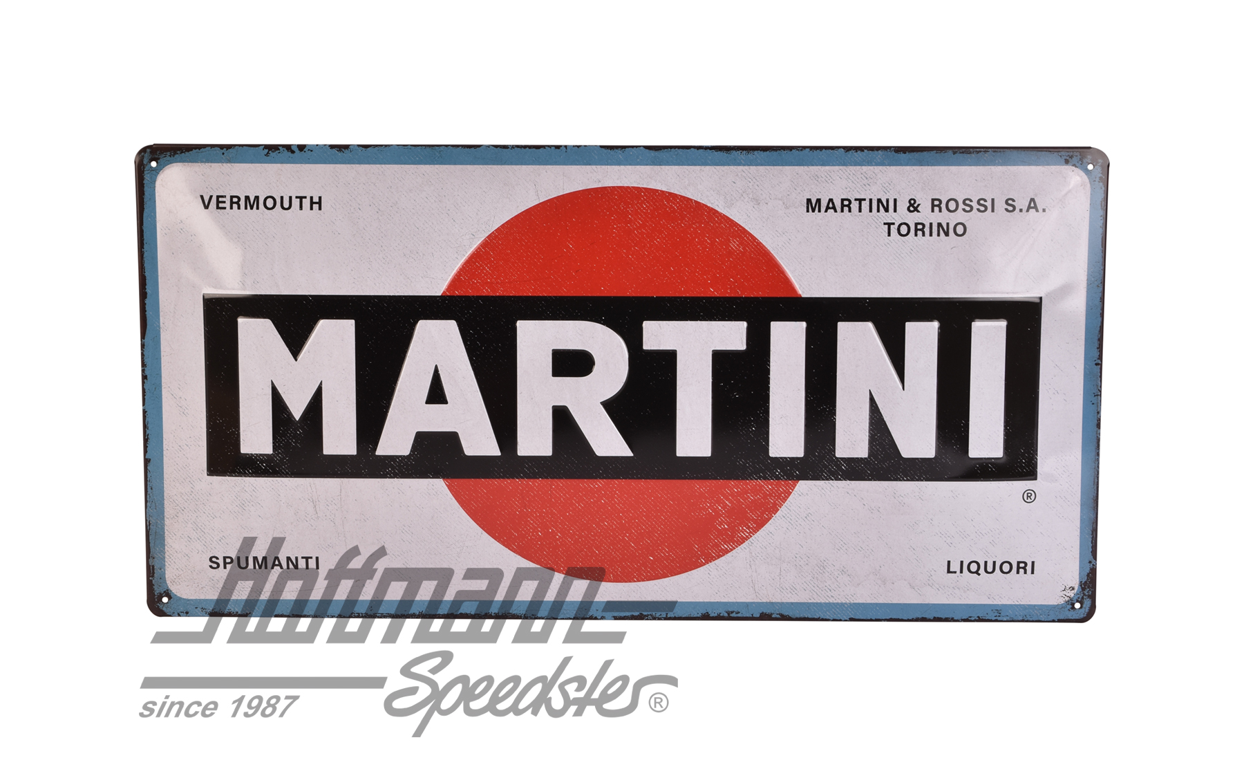 Piastra in lamiera, Martini Logo White | 27030 | 021-0177-70