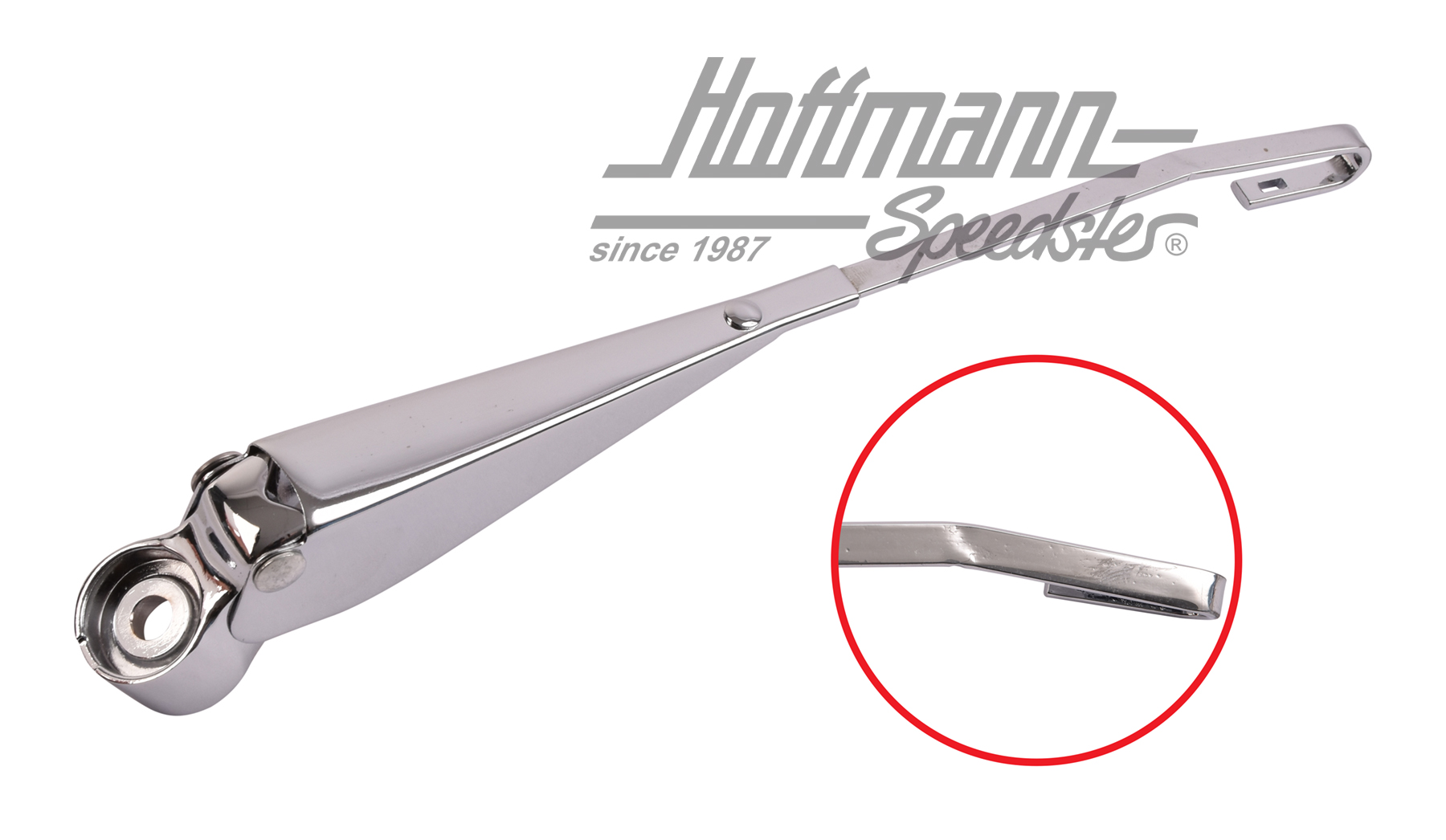 Braccio tergicristallo, 8.72-, destra, cromato | 111 955 408 H | 020-4793-02