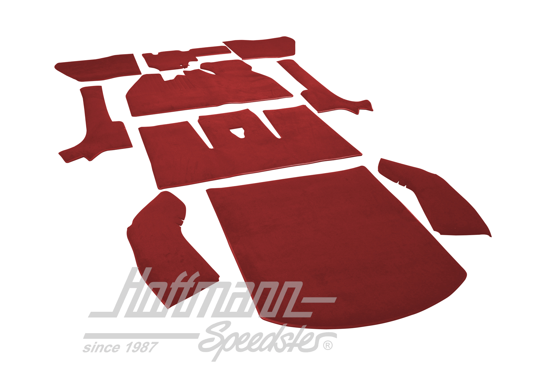 Set tappeti, Cabriolet,8.66-7.70, rosso                                                             