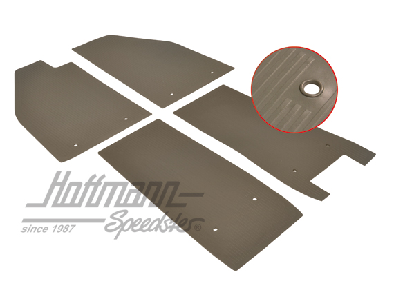 Rivestimento di gomma, piastra di fondo, 55-59, grigio | 111 863 002 GY | 020-5460-04