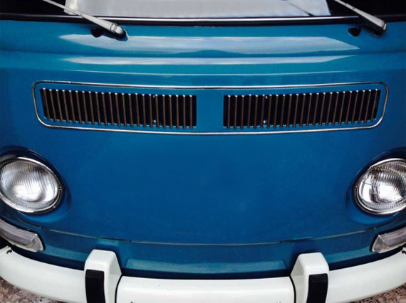 Griglia decorativa anteriore d'aria, Furgone T2, -.72, acciaio inossidabile                         