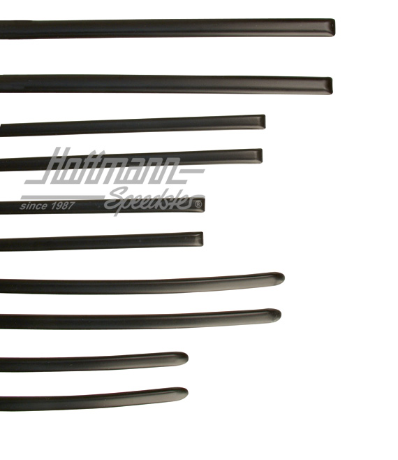 Set di modanature, 10 pezzi, Golf 1, nero | 173 898 111 | 180-1169