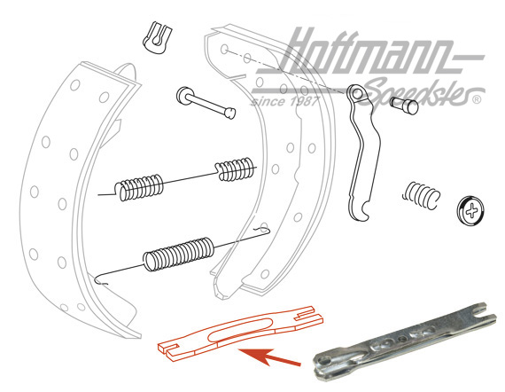 Asta di pressione, Furgone T2, posteriore, sinistra / destra, 71-72 | 211 609 629 | 090-3196