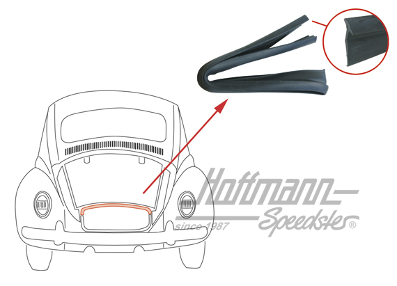 Guarnizione vano motore, anteriore, parete anteriore | 111 813 741 G | 020-5106