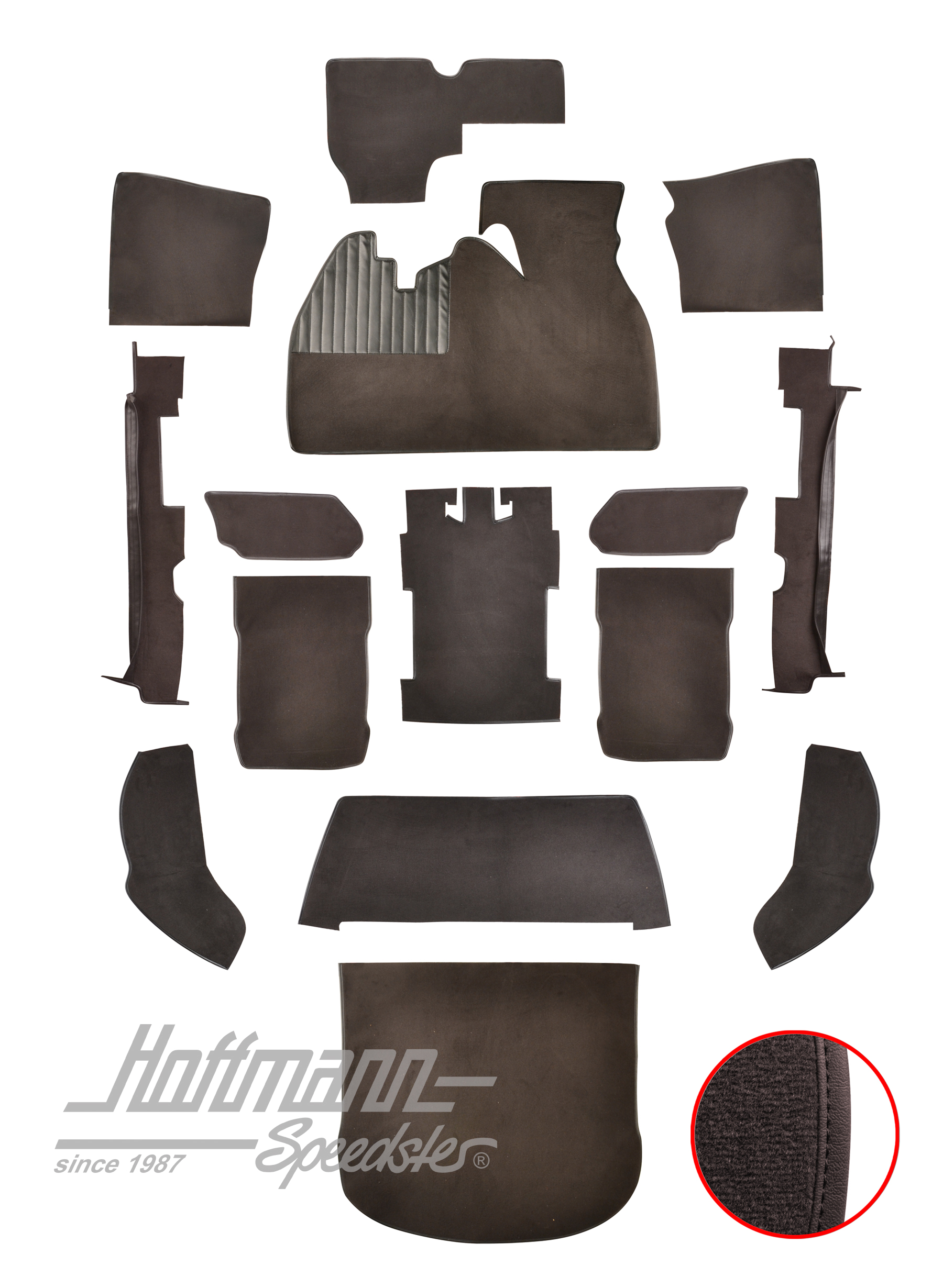 Set tappeti, Maggiolino Berlina, 1303, antracita |  | 026-5722