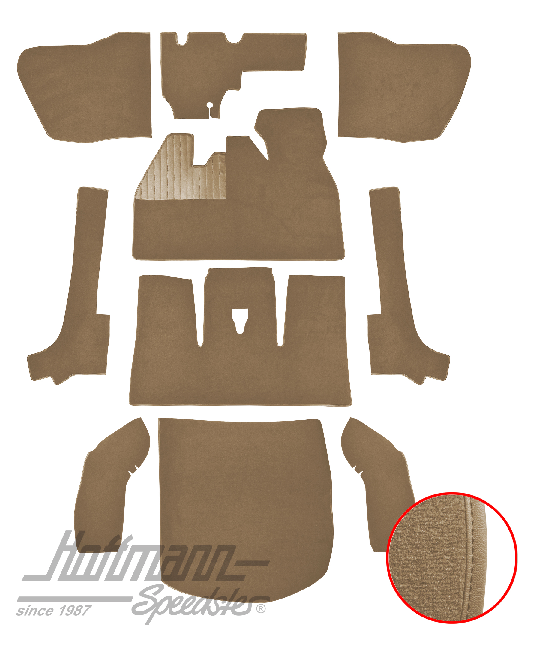 Set tappeti, Cabriolet,8.66-7.70, beige |  | 026-5925