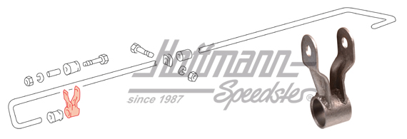 Pezzi a forcella, stabilizzatore, anteriore, sinistra / destra                                      