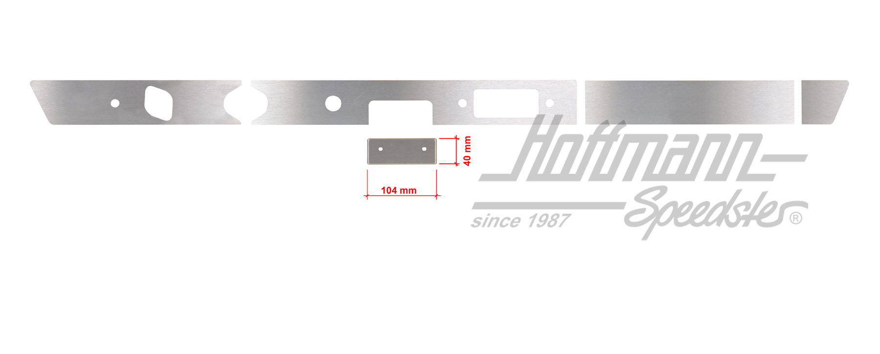Copertura, cruscotto, 911, 104x40mm | 901 552 041 52  Satz 3 | 580-0010-40