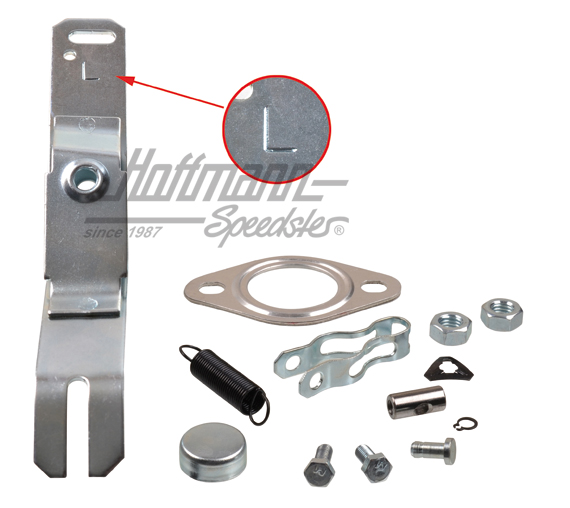 Kit di montaggio, scambiatore di calore, sinistra | 043 298 147 A | 020-0104-01