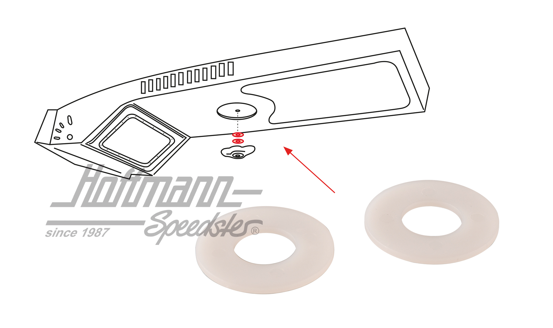 Rondelle, maniglia, 
valvola a farfalla | 211 817 843 | 089-1412-36