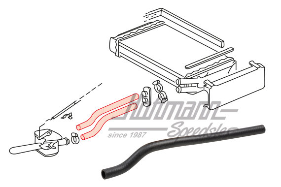 Tubo dell'acqua, scambiatore di calore, Golf 1                                                      