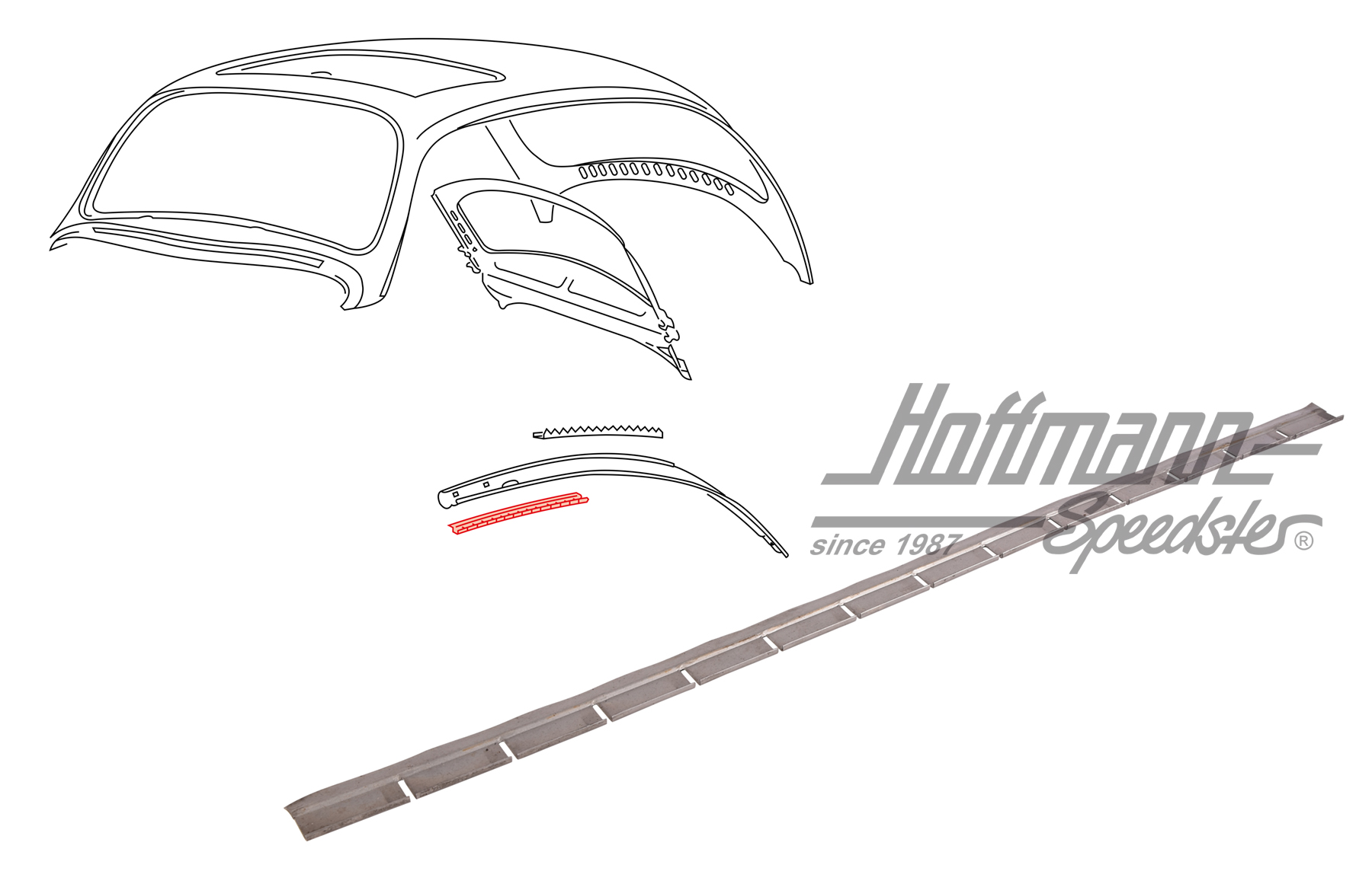 Morsettiera, cielo, 554mm | 113 817 431 A | 050-1498-10