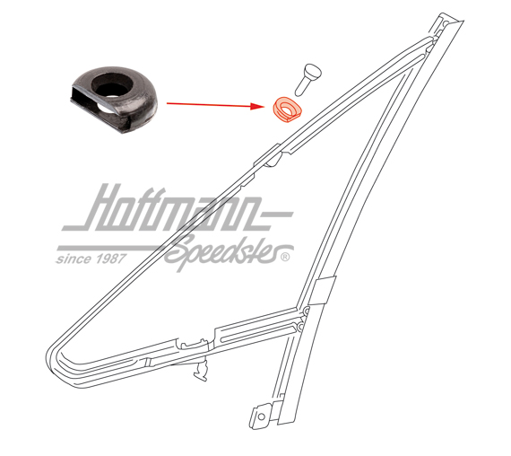 Rosetta, plastica, deflettore, 8.75- | 171 837 637 | 180-1270