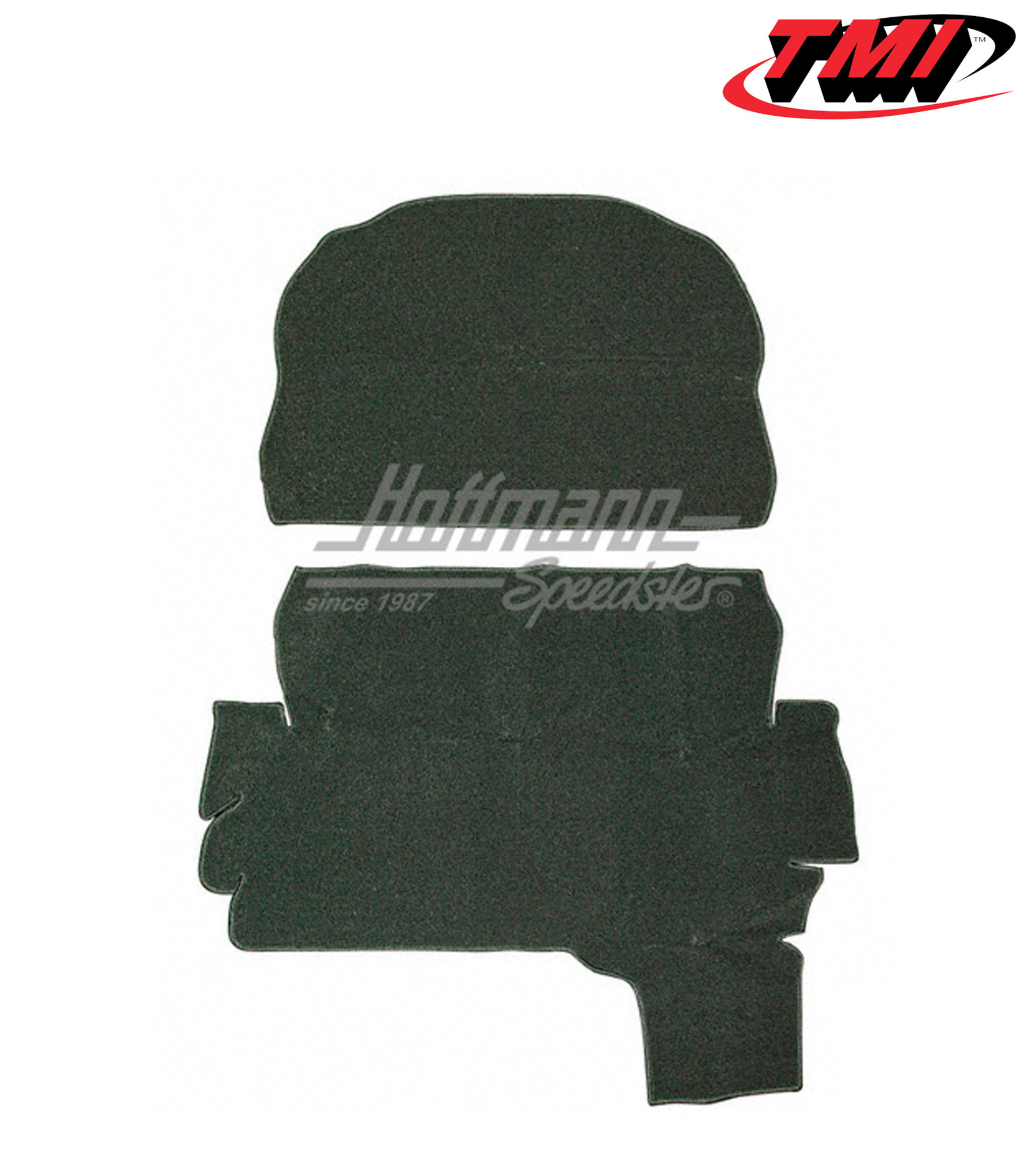 Set tappeti, bagagliaio anteriore, velluto, nero, 1303 | 34-T1255-801 | 055-7667