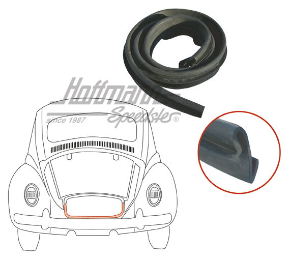 Guarnizione vano motore, posteriore, lamiera di chiusura, 66- | 111 813 705 D | 020-5107