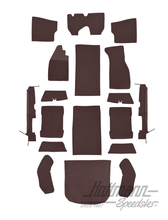 Set tappeti, Maggiolino Berlina, 8.72-, grigio |  | 026-5823