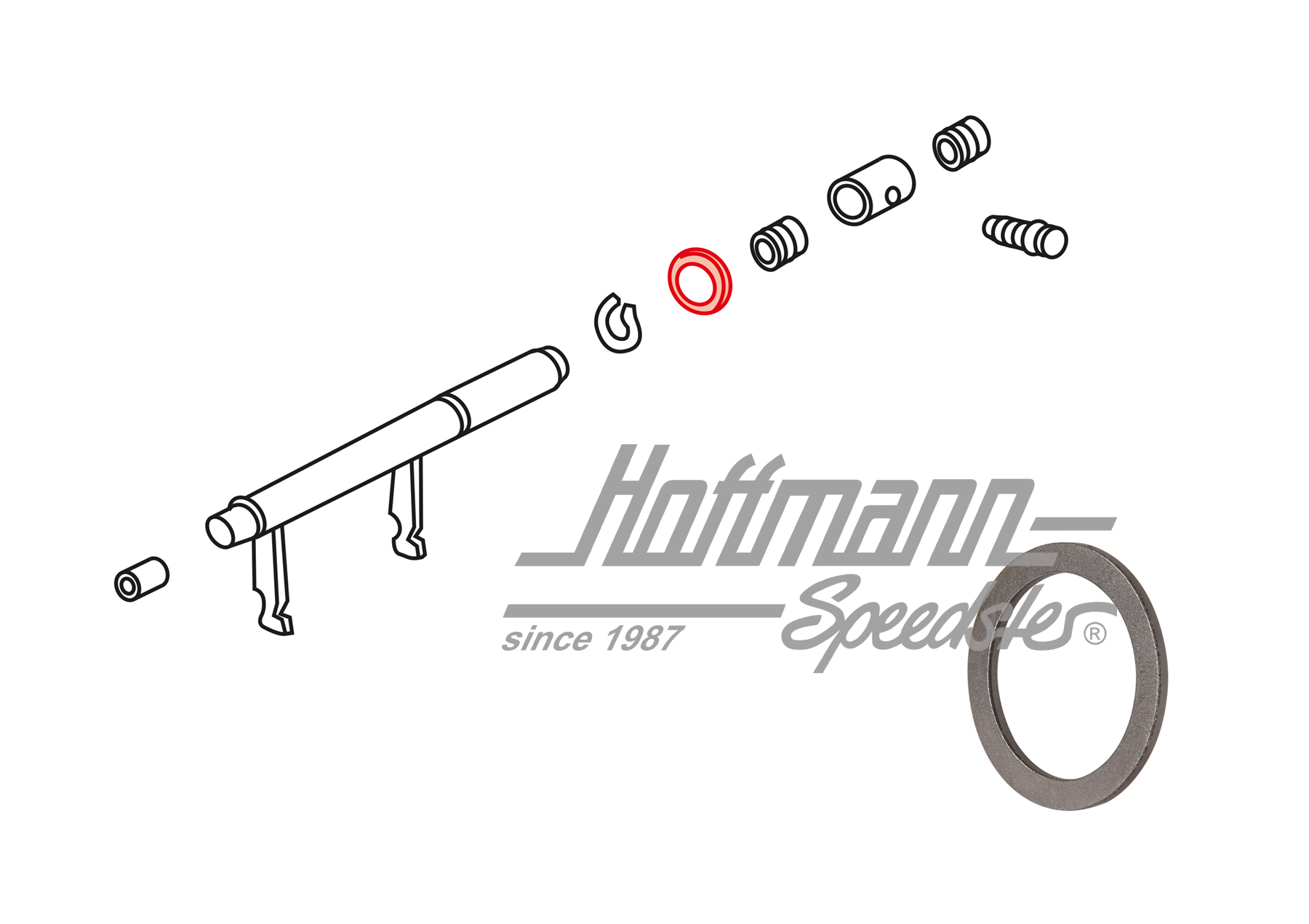 Rosetta distanziatora, albero di disinnesto, 20.1mm | 113 141 717 A | 020-4537-31